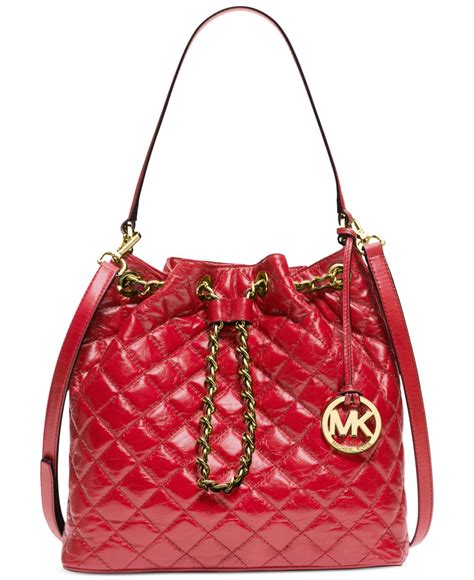 michael kors cloth red cloth shoulder bag|michael kors red bag sale.